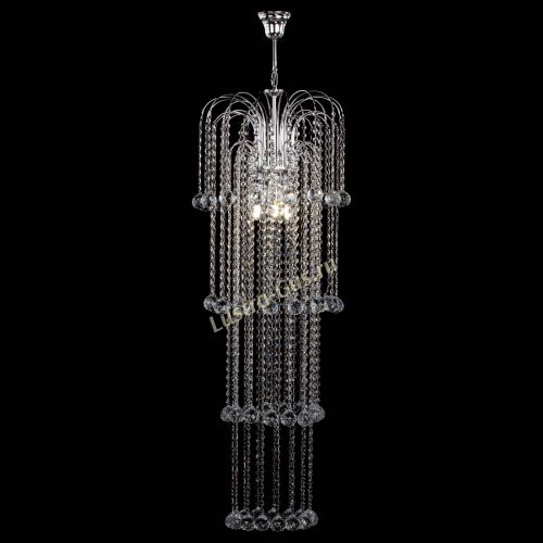 Люстра Каскад длинный в Подольске Гусь Хрустальный