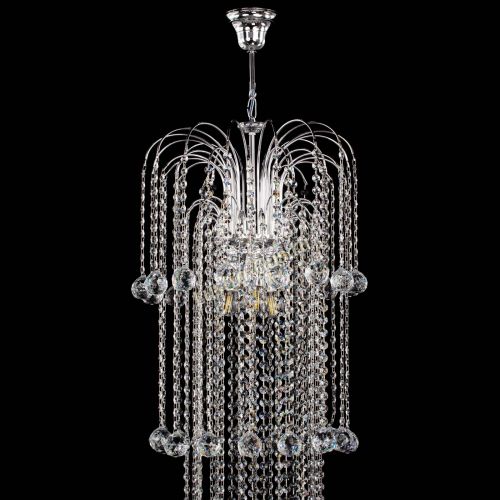 Люстра Каскад длинный в Подольске Гусь Хрустальный