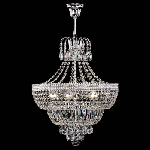 Люстра Каскад Флоренция №5 с подвесом в Подольске Гусь Хрустальный