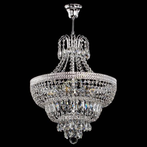 Люстра Каскад Флоренция №5 с подвесом в Подольске Гусь Хрустальный