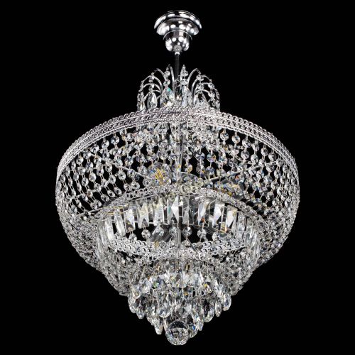 Люстра Каскад Флоренция №5 с подвесом в Подольске Гусь Хрустальный