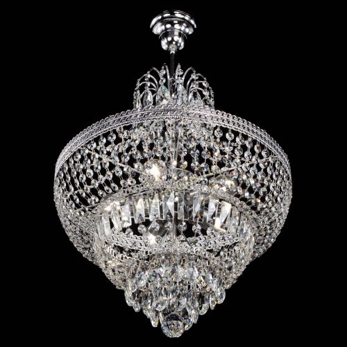 Люстра Каскад Флоренция №5 с подвесом в Подольске Гусь Хрустальный