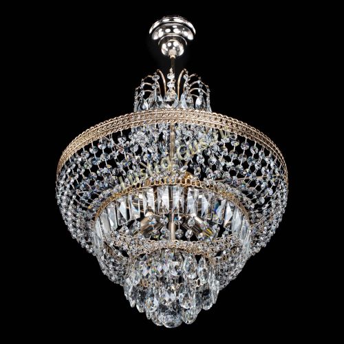 Люстра Каскад Флоренция №5 с подвесом в Подольске Гусь Хрустальный