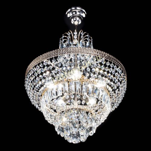 Люстра Каскад Флоренция №5 с подвесом в Подольске Гусь Хрустальный