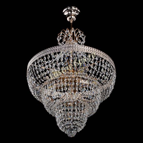 Люстра Каскад Флоренция обтикон №5 с подвесом в Подольске Гусь Хрустальный