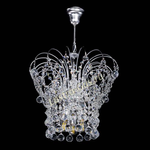 Люстра Каскад Шар №3 в Подольске Гусь Хрустальный