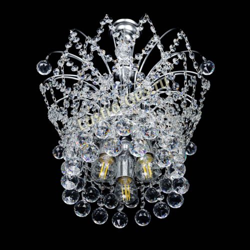 Люстра Каскад Шар №3 в Подольске Гусь Хрустальный