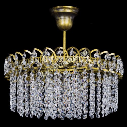 Люстра Хрустальная капель №3 под бронзу в Подольске Гусь Хрустальный