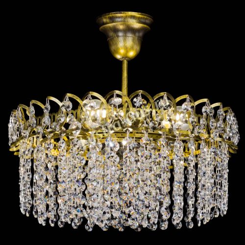 Люстра Хрустальная капель №3 под бронзу в Подольске Гусь Хрустальный