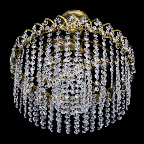 Люстра Хрустальная капель №3 под бронзу в Подольске Гусь Хрустальный