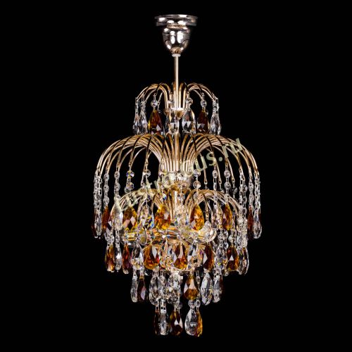 Люстра Хрустальные брызги с подвесом журавлик чайная в Подольске Гусь Хрустальный