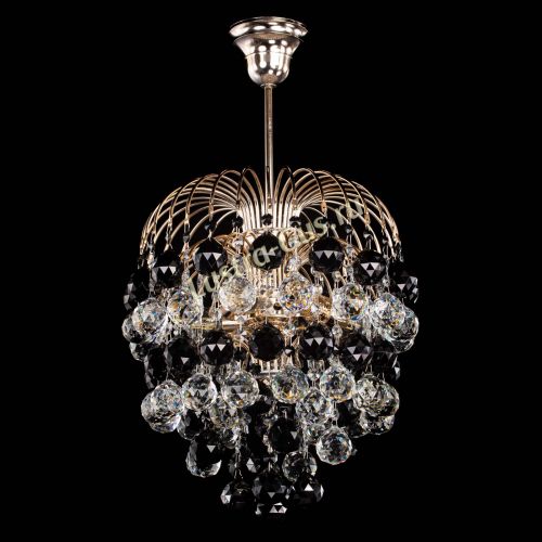 Люстра Хрустальные брызги шар 40 мм черная в Подольске Гусь Хрустальный