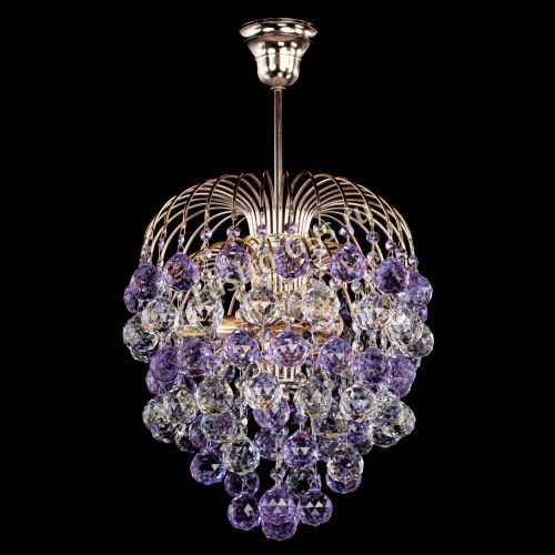 Люстра Хрустальные брызги шар 40 мм фиолетовая в Подольске Гусь Хрустальный