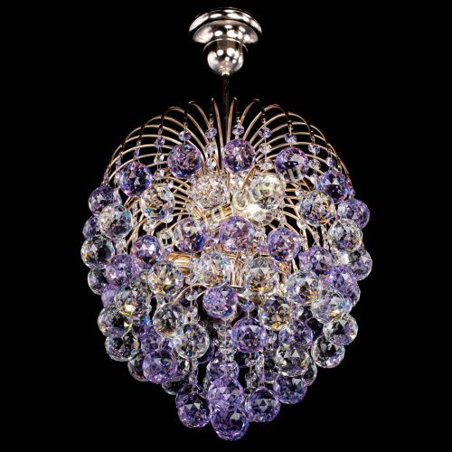 Люстра Хрустальные брызги шар 40 мм фиолетовая в Подольске Гусь Хрустальный