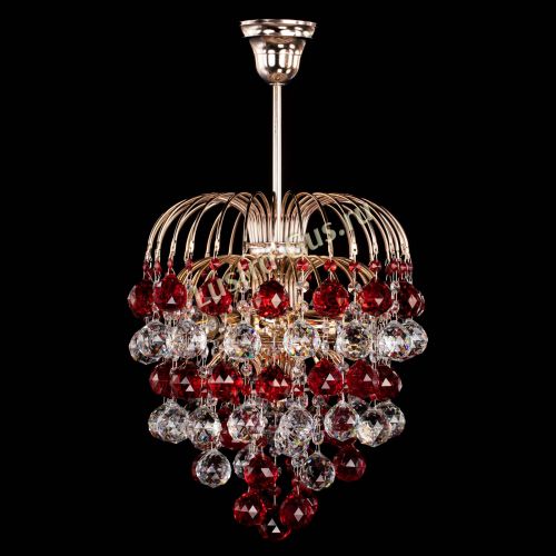 Люстра Хрустальные брызги шар 40 мм красная в Подольске Люстра Хрустальные брызги шар 40 мм красная в Подольске