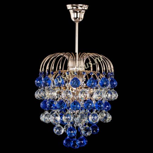 Люстра Хрустальные брызги шар 40 мм синяя в Подольске Люстра Хрустальные брызги шар 40 мм синяя в Подольске