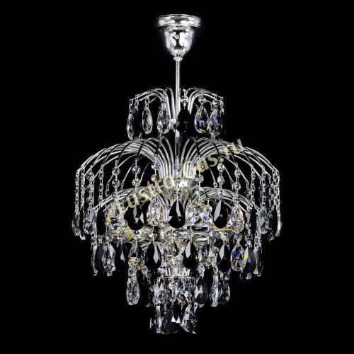 Люстра Хрустальные брызги Журавлик черный в Подольске Гусь Хрустальный