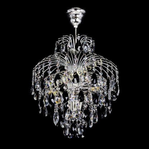 Люстра Хрустальные брызги Журавлик черный в Подольске Гусь Хрустальный