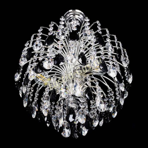 Люстра Хрустальные брызги Журавлик черный в Подольске Гусь Хрустальный