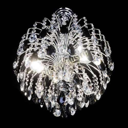 Люстра Хрустальные брызги Журавлик черный в Подольске Гусь Хрустальный