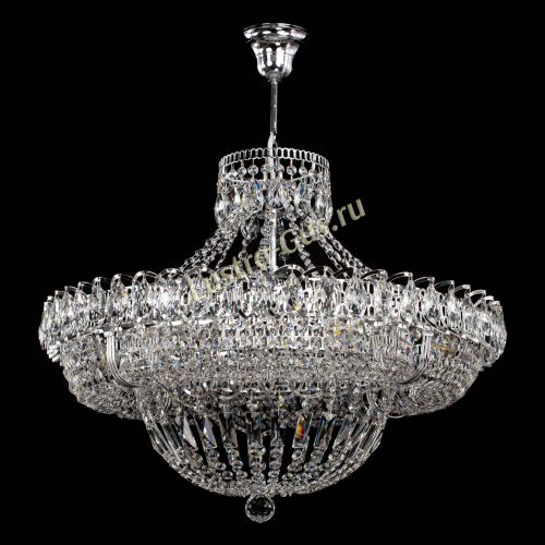 Люстра Кольцо Классика 6 ламп с подвесом в Подольске Гусь Хрустальный