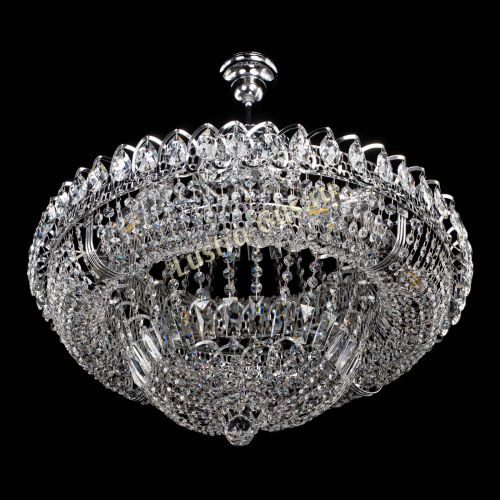 Люстра Кольцо Классика 6 ламп с подвесом в Подольске Гусь Хрустальный