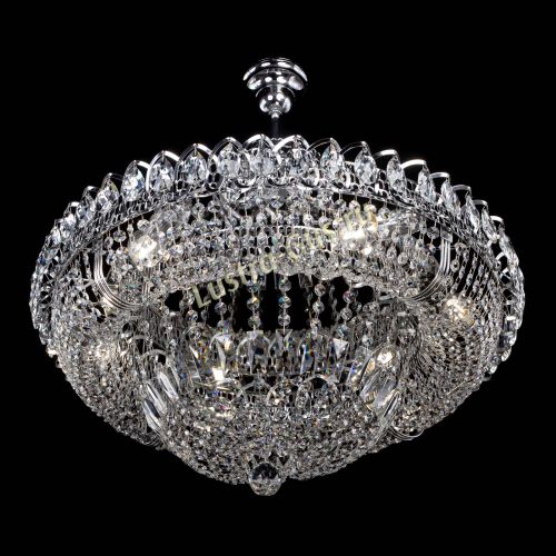 Люстра Кольцо Классика 6 ламп с подвесом в Подольске Гусь Хрустальный