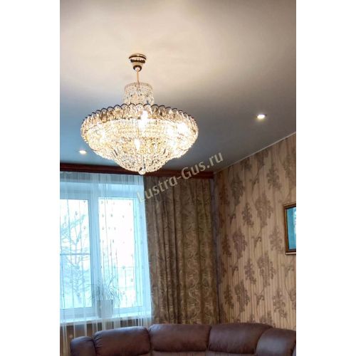 Люстра Кольцо Классика с подвесом в Подольске Гусь Хрустальный