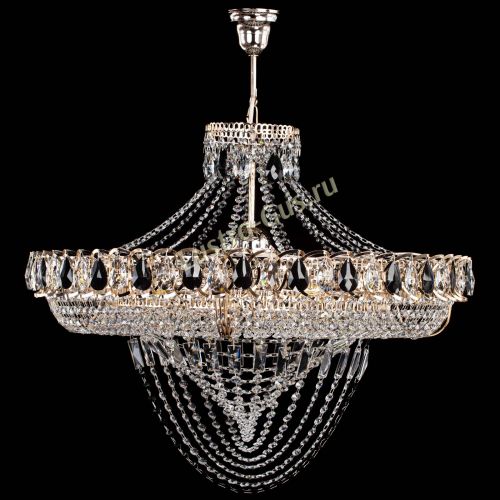 Люстра 	 Кольцо Классика Веер №8 черная в Подольске Гусь Хрустальный