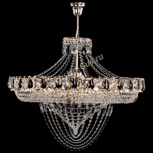 Люстра 	 Кольцо Классика Веер №8 черная в Подольске Гусь Хрустальный