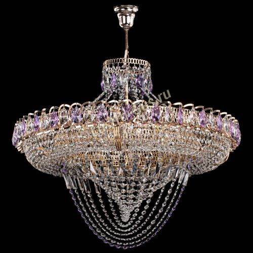 Люстра Кольцо Классика Веер №8 фиолетовая в Подольске Люстра Кольцо Классика Веер №8 фиолетовая в Подольске