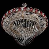 Люстра Кольцо Классика Веер №8 красная в Подольске