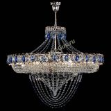 Люстра Кольцо Классика Веер №8 синяя в Подольске