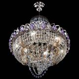 Люстра Кольцо Классика Веер фиолетовая в Подольске Люстра Кольцо Классика Веер фиолетовая в Подольске