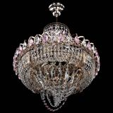 Люстра Кольцо Классика Веер розовая в Подольске Люстра Кольцо Классика Веер розовая в Подольске