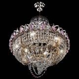 Люстра Кольцо Классика Веер розовая в Подольске Люстра Кольцо Классика Веер розовая в Подольске