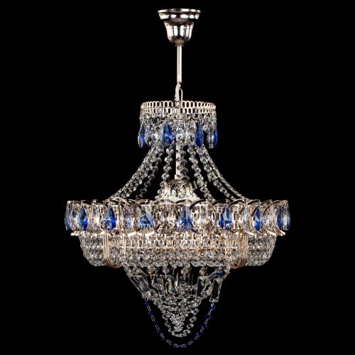 Люстра Кольцо Классика Веер синяя в Подольске Люстра Кольцо Классика Веер синяя в Подольске