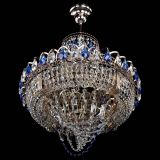 Люстра Кольцо Классика Веер синяя в Подольске Люстра Кольцо Классика Веер синяя в Подольске