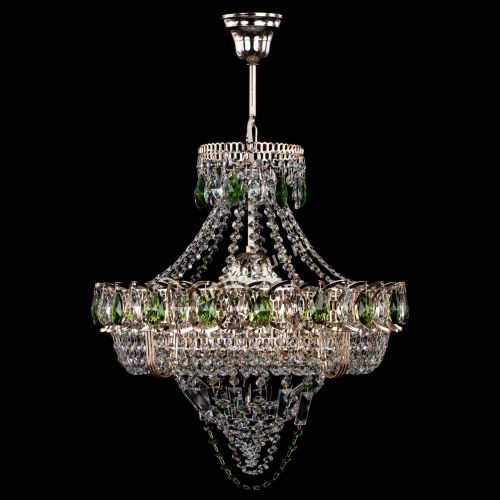 Люстра Кольцо Классика Веер зеленая в Подольске Люстра Кольцо Классика Веер зеленая в Подольске