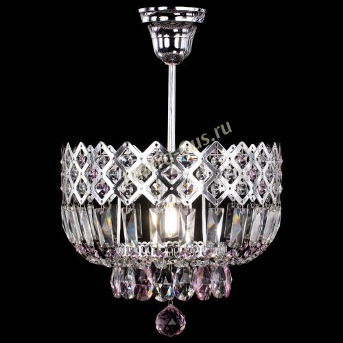 Люстра Корона №1 пластинка розовая в Подольске Гусь Хрустальный