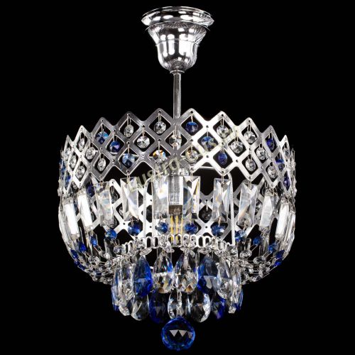 Люстра Корона №1 пластинка синяя в Подольске Гусь Хрустальный