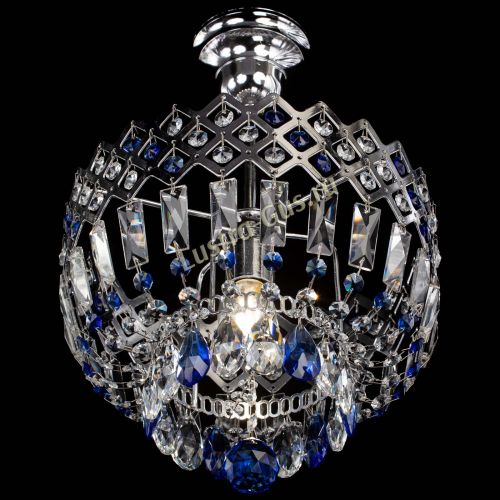 Люстра Корона №1 пластинка синяя в Подольске Гусь Хрустальный