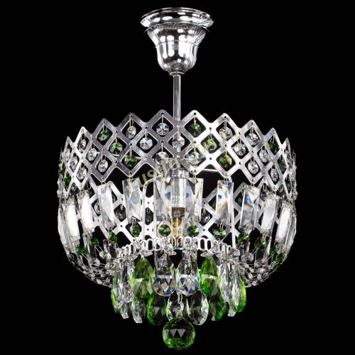 Люстра Корона №1 пластинка зеленая в Подольске Гусь Хрустальный