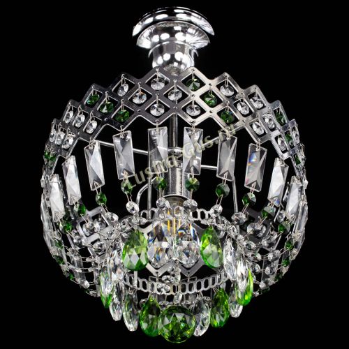 Люстра Корона №1 пластинка зеленая в Подольске Гусь Хрустальный