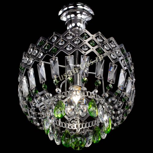 Люстра Корона №1 пластинка зеленая в Подольске Гусь Хрустальный