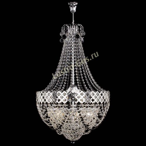 Люстра Корона №5 с подвесом Черная в Подольске Гусь Хрустальный