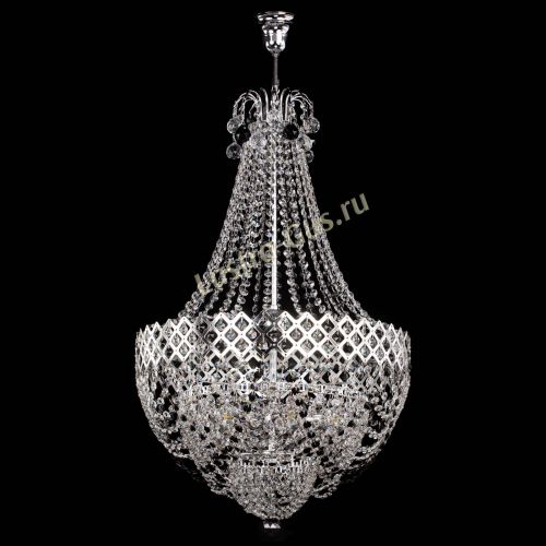 Люстра Корона №5 с подвесом Черная в Подольске Гусь Хрустальный