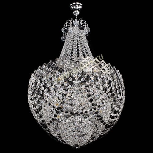 Люстра Корона №5 с подвесом Черная в Подольске Гусь Хрустальный