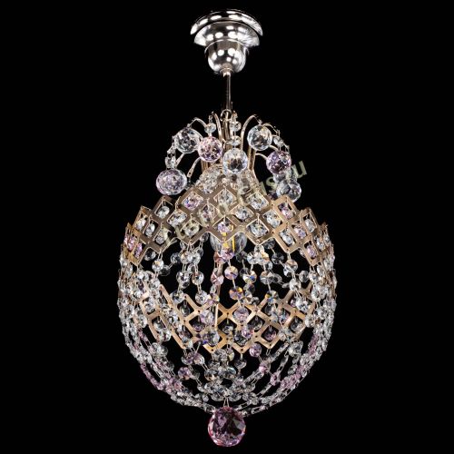 Люстра Корона №6 красная в Подольске Гусь Хрустальный