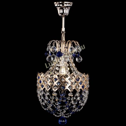 Люстра Корона №6 синяя в Подольске Гусь Хрустальный